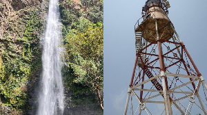 image of the wli falls and the st paul lighthouse in the volta region