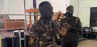 A picture of the Prisons Officer speaking at the Methodist Church