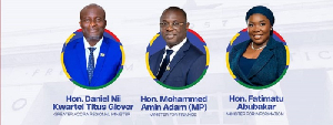 Speakers for the exhibition, Dr. Mohammed Amin Adam,and  Information Minister Fatimatu Abubakar