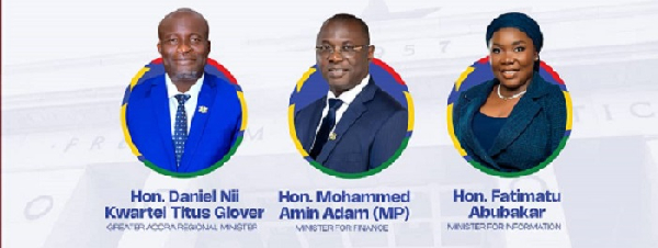 Speakers for the exhibition, Dr. Mohammed Amin Adam,and  Information Minister Fatimatu Abubakar