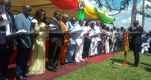 Some MMDCEs being sworn into office