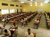 File photo of BECE students sitting an examination