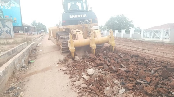 Construction works has began on the Bonwire to Asomaso Nkwanta road