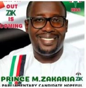 Prince Moses Zakaria, aspiring MP for Madina