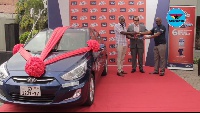 Francis Karikari is the last of six winners who received a brand new Hyundai Accent saloon car