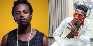Kwaw Kese (Left) in a collage with Shatta Wale (Right)
