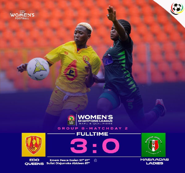 Hasaacas Ladies fall to Edo Queens in WAFU Zone B qualifiers