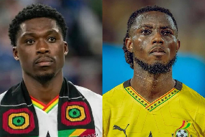 Derrick Köhn (L) and Gideon Mensah (R) will compete for the Black Stars left back position