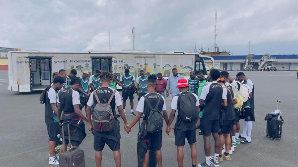 Dreams FC team arrived in Liberia