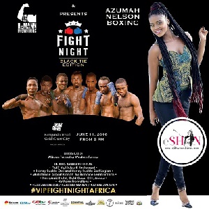 eShun Performs at VIP Fight Night at Kempinski, Accra