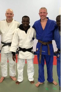 The Ghanaian Judokas in the comapany of other juodkas