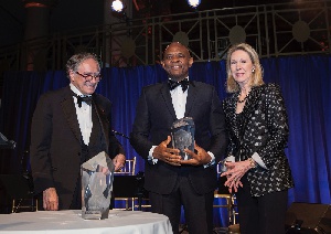 Elumelu was awarded for promoting entrepreneurship in Africa and across the globe