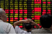 Global share markets plunged on Monday as panicked investors fled to the safety of bonds