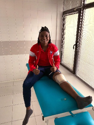 Faustina Ampah aggravated his injury during the 2018 Women's AFCON in Ghana