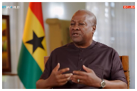 John Dramani Mahama is the President of Ghana