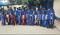 Some of the graduates captured in a photograph