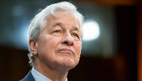 Jamie Dimon, JPMorgan CEO, pictured during a hearing by the US Senate Committee