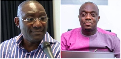 Sammy Crabbe (L) has stated that Justine Kodua (R) has no right to expel Prof Frimpong-Boateng