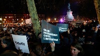 File photo of protest in France