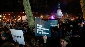 File photo of protest in France