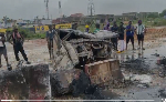 One dead, two in critical condition after fuel tanker crash on Accra-Tema Motorway
