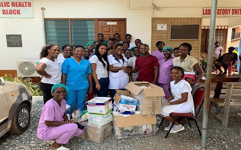 Management of Kerica Salvation with officials from some of the hospitals they visited