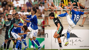 A fight broke out during a game between Real Betis and Como