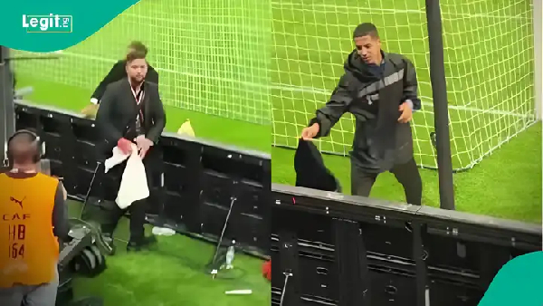 Stewards took away Nwabali's towel