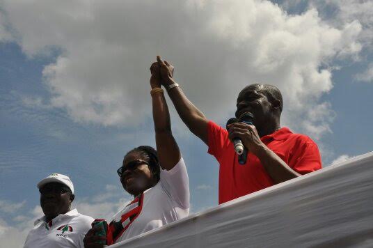 Vice President, Kwesi Amissah-Arthur at the campaign launch of the MP aspirant of Fanteakwa South