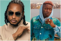 Epixode (L) has shared how Shatta Wale (R) made them pack chairs from an event center