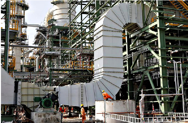 The vast Dangote Petroleum Refinery is almost the size of 4,000 football pitches