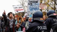 Large crowds protested in Berlin against the German government