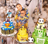 Nigerian actress, Tonto Dikeh and her son King Andre