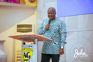 President Mahama was MC for the Father's Day service at Ringway Assemblies of God Church
