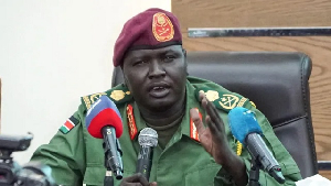 Gen Gabriel Duop Lam is in charge of the military wing of the opposition party