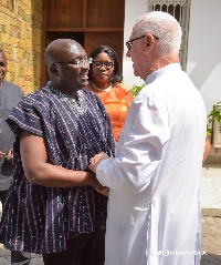 Father Campbell and Vice President Dr. Mahamudu Bawumia