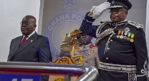 President Nana Addo Dankwa Akufo-Addo and IGP, James Oppong Boanuh