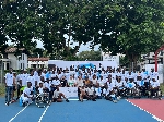 Instructors and participants in a group photo after the event