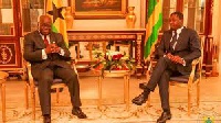 President Nana Akufo-Addo (L), Togolese president Faure Gnassingbe (R)