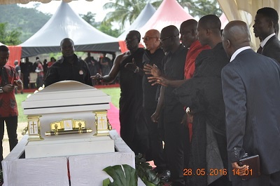 Former Asante Kotoko vice-chairman Kennedy Agyapong (Kenpong) buries his late mother