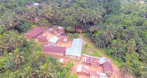 Aerial view of 'Kote Yɛ Aboa' (Photo credit: Graphic) Aerial view of 'Kote Yɛ Aboa' (Photo credit: Graphic)