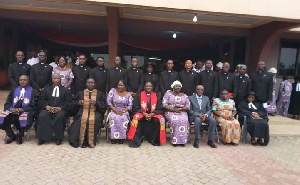 Leadership of the EPCG in a group picture with Pastors