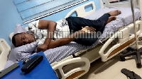 A viral picture of Wontumi in a hospital bed after he was reported to be sick