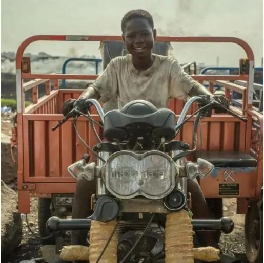 Emmanuel Afadzi on set of 'Borga' movie