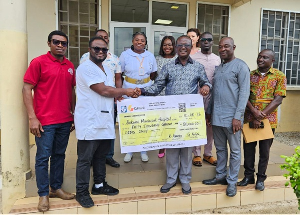 Former First Deputy Speaker Joseph Osei-Owusu leads delegation to support hospital