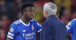 A photo of Jose Mourinho and Vinicius