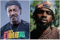 Gyedu-Blay Ambolley (L) says Black Sherif's (R) music lacks identity