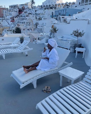 Salma Mumin vacationed in Greece last year