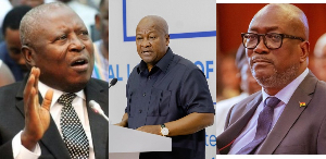 Martin Amidu, President Mahama and Prof Henry Kwasi Prempeh