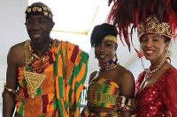 Some members of the Ghana Carnival Berlin group